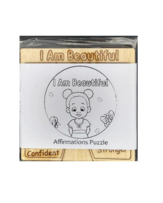 "I Am Beautiful" Affirmation Puzzle