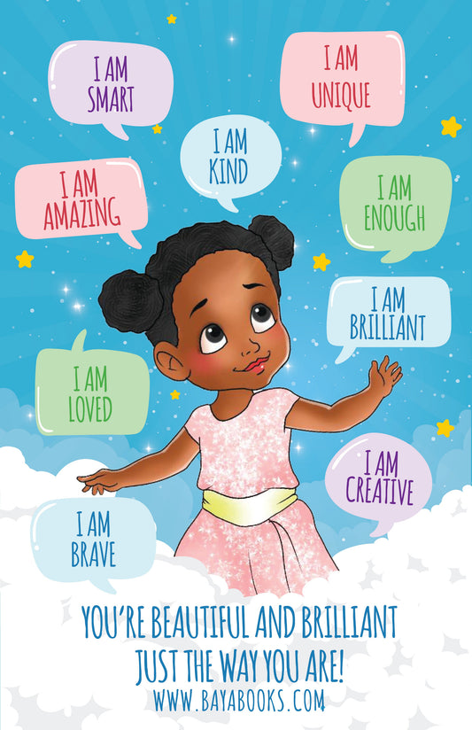 Beautiful Blue Affirmation Poster